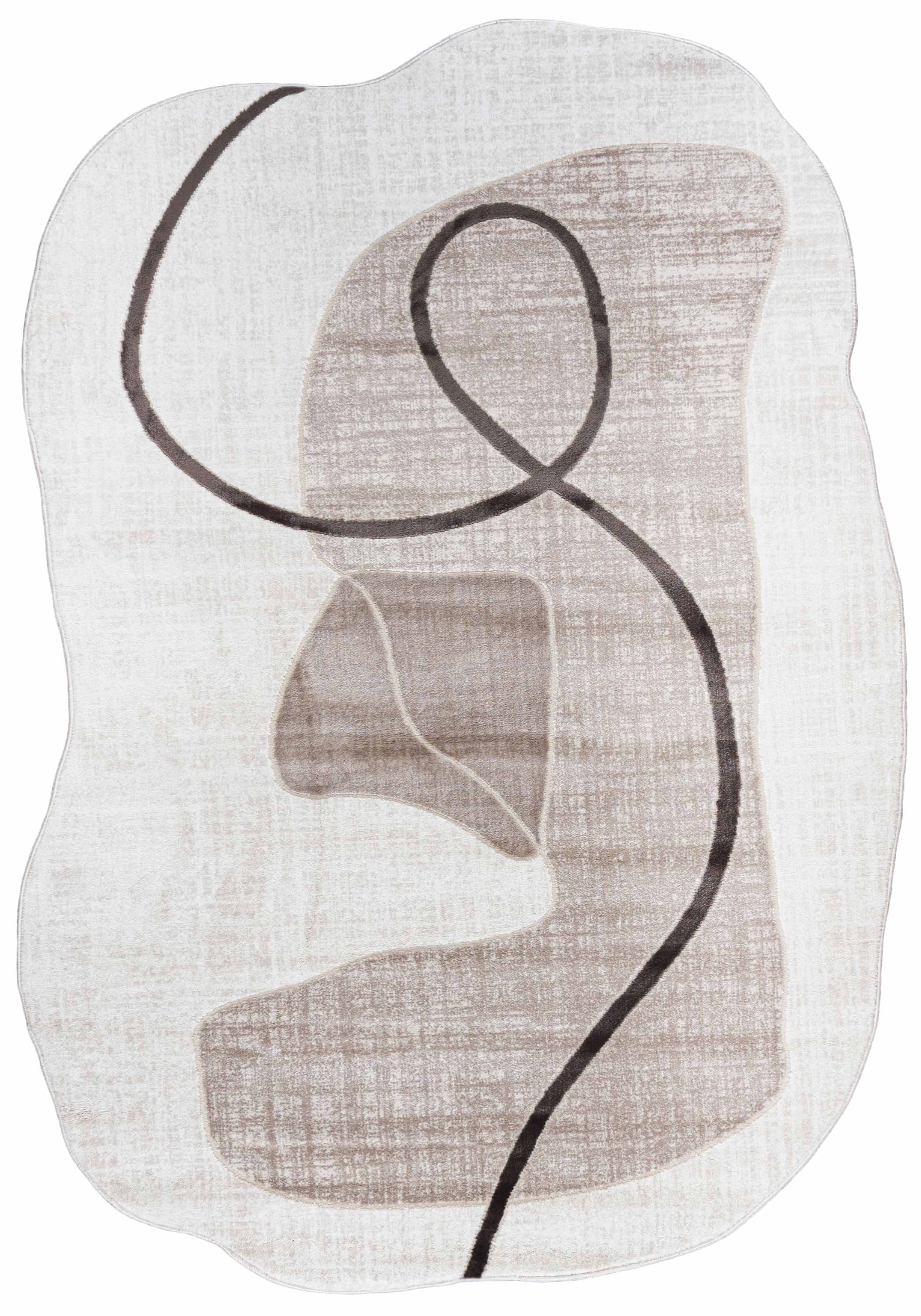 7704C SILALUX moquette - moderne, irrégulier, beige, blanc, écru, crème