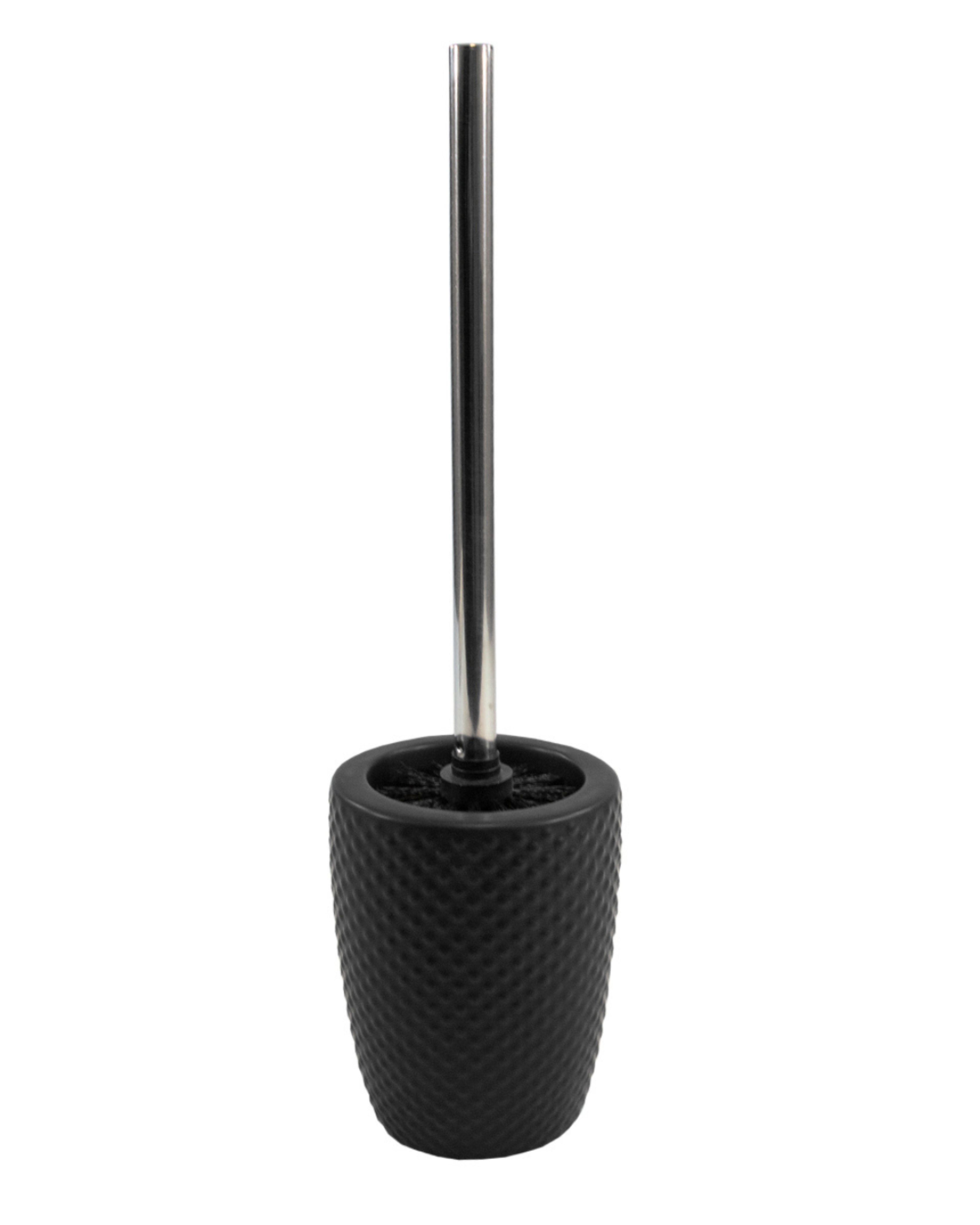 Brosse WC avec récipient en céramique – Pura Felti – noire, moderne