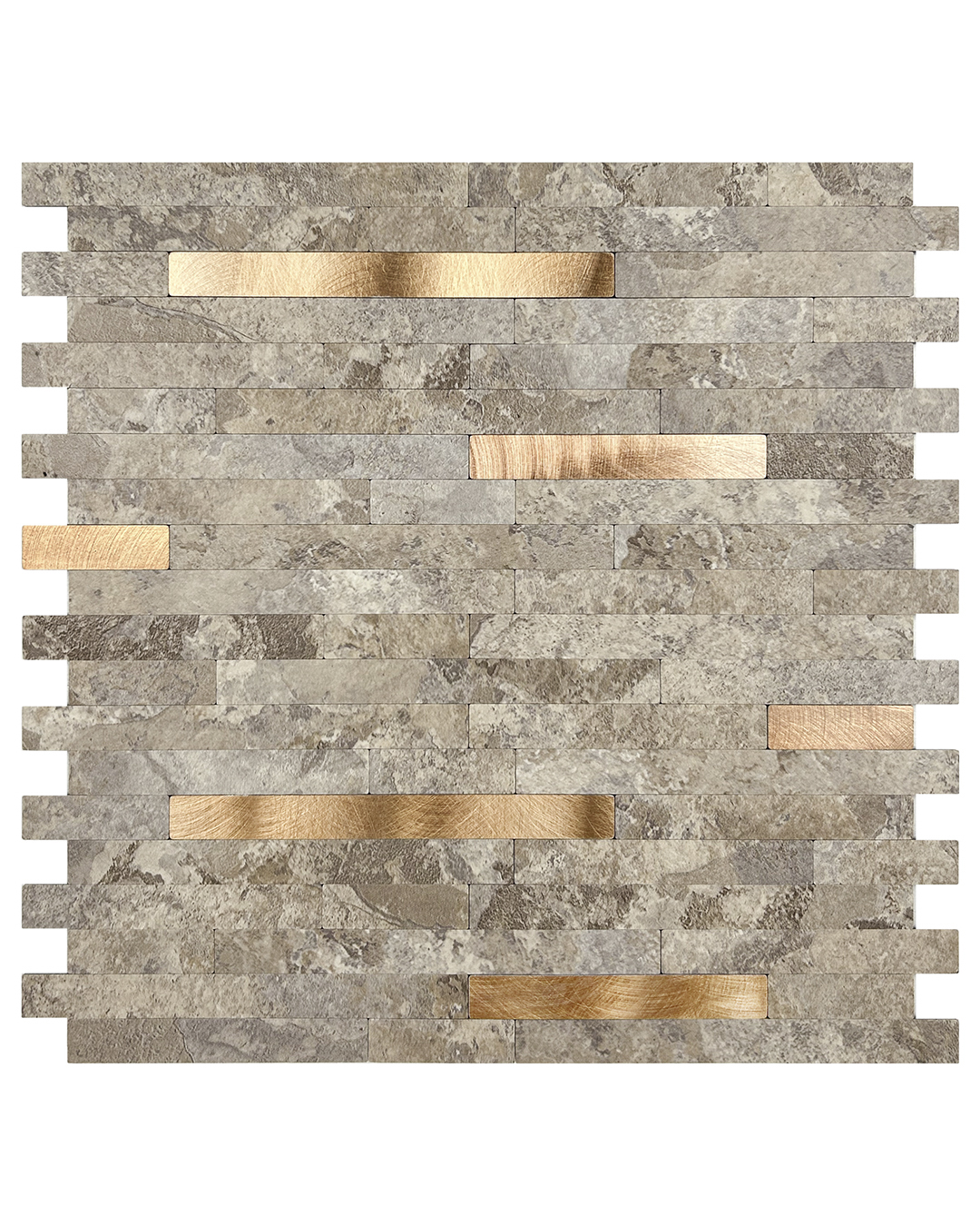 Carreaux autocollants - Mela Ferro - beige, or 1 pce