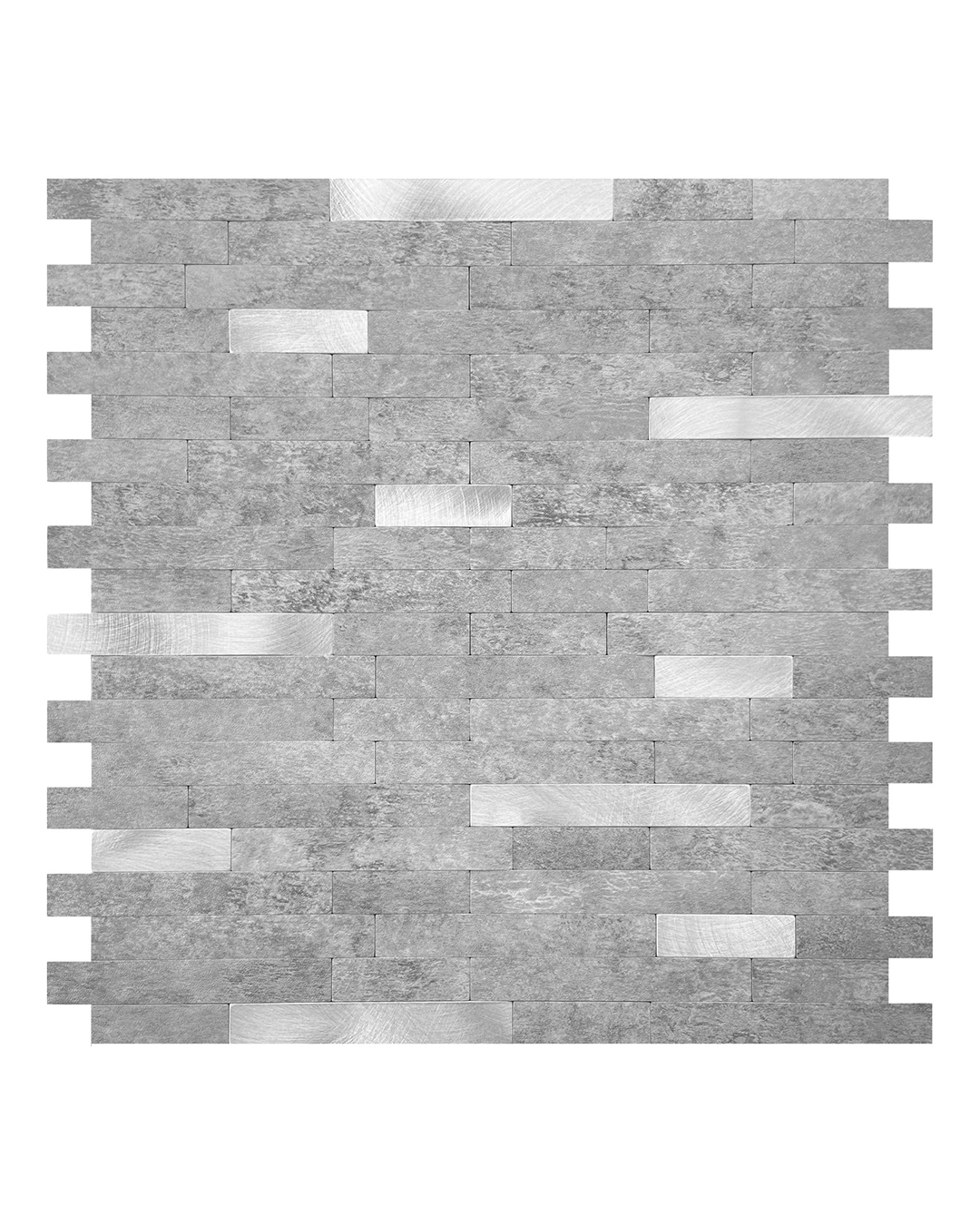 Carreaux autocollants - Mela Tigre - graphite, gris 1 pce