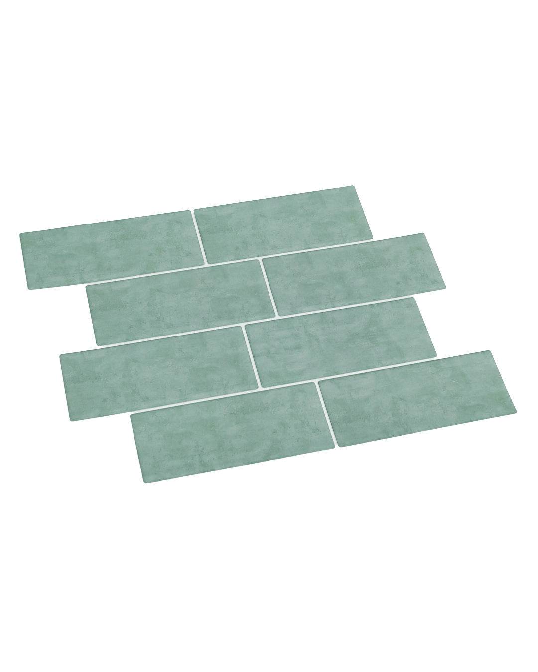 Carreaux autocollants - Oliva Verde - verts, gris 10 pces