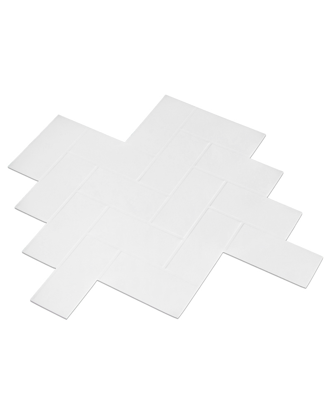 Carreaux autocollants - Corbe Bianco - blancs 10 pces