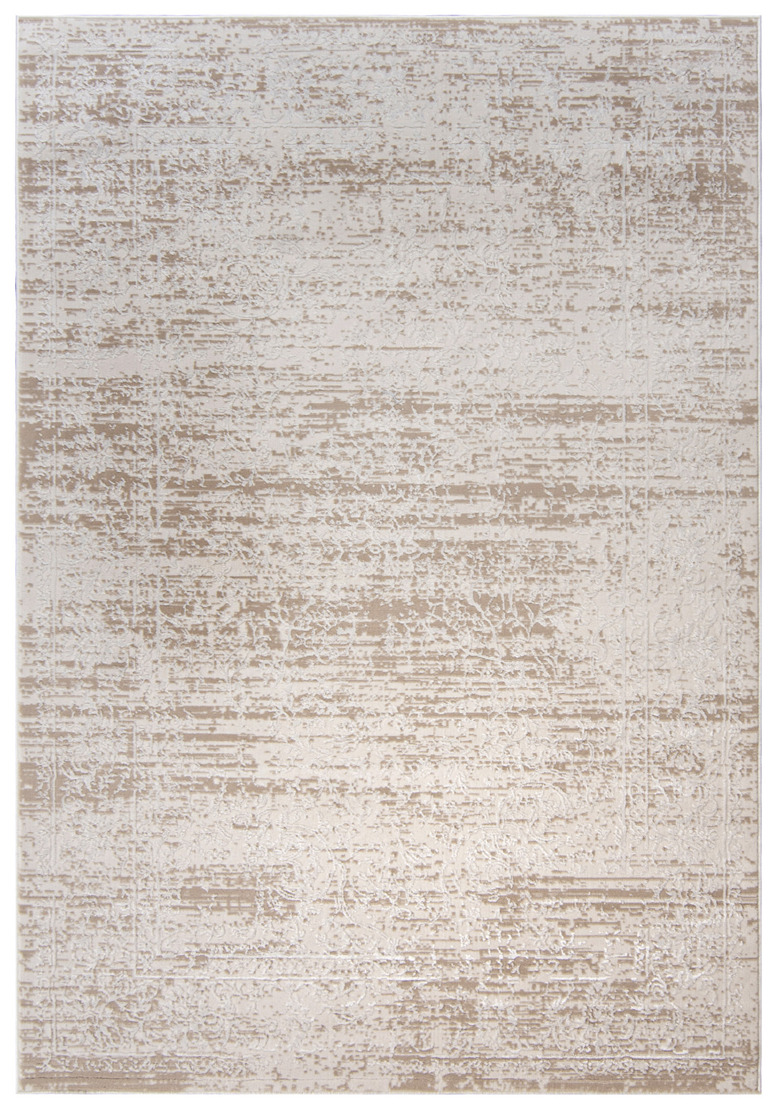 Tapis moderne à deux niveaux HERA TZ09D - beige, crème