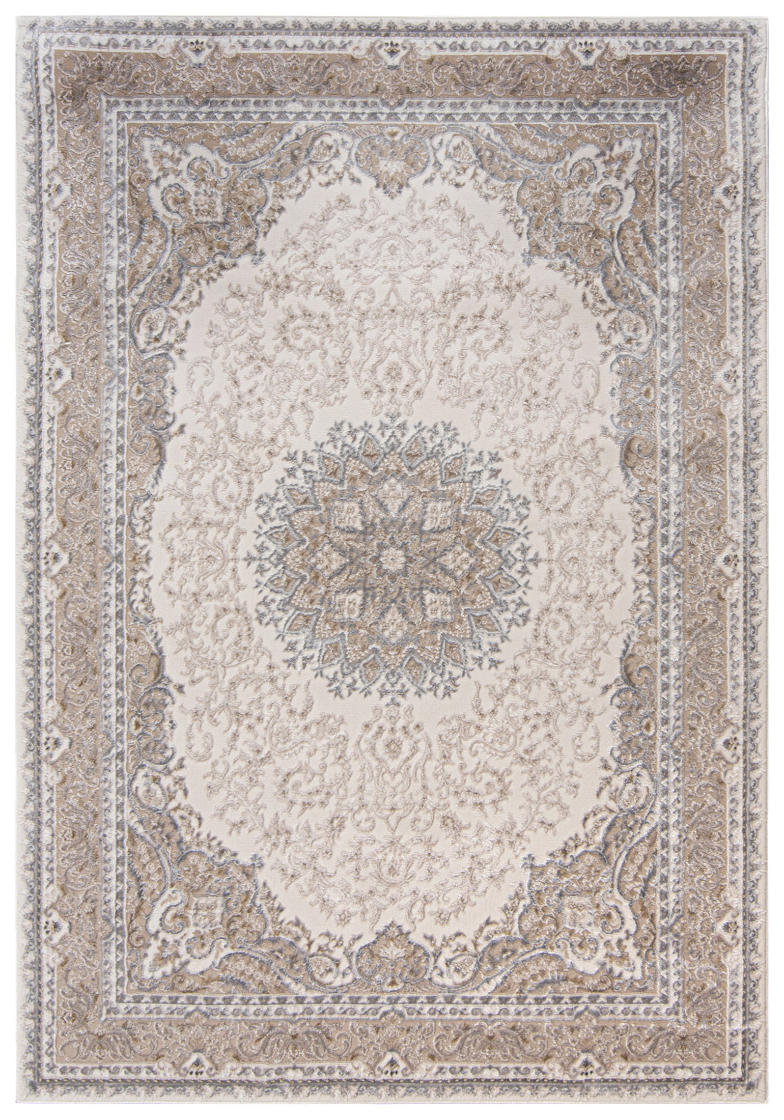 Tapis traditionnel à deux niveaux HERA TZ20A - beige, crème