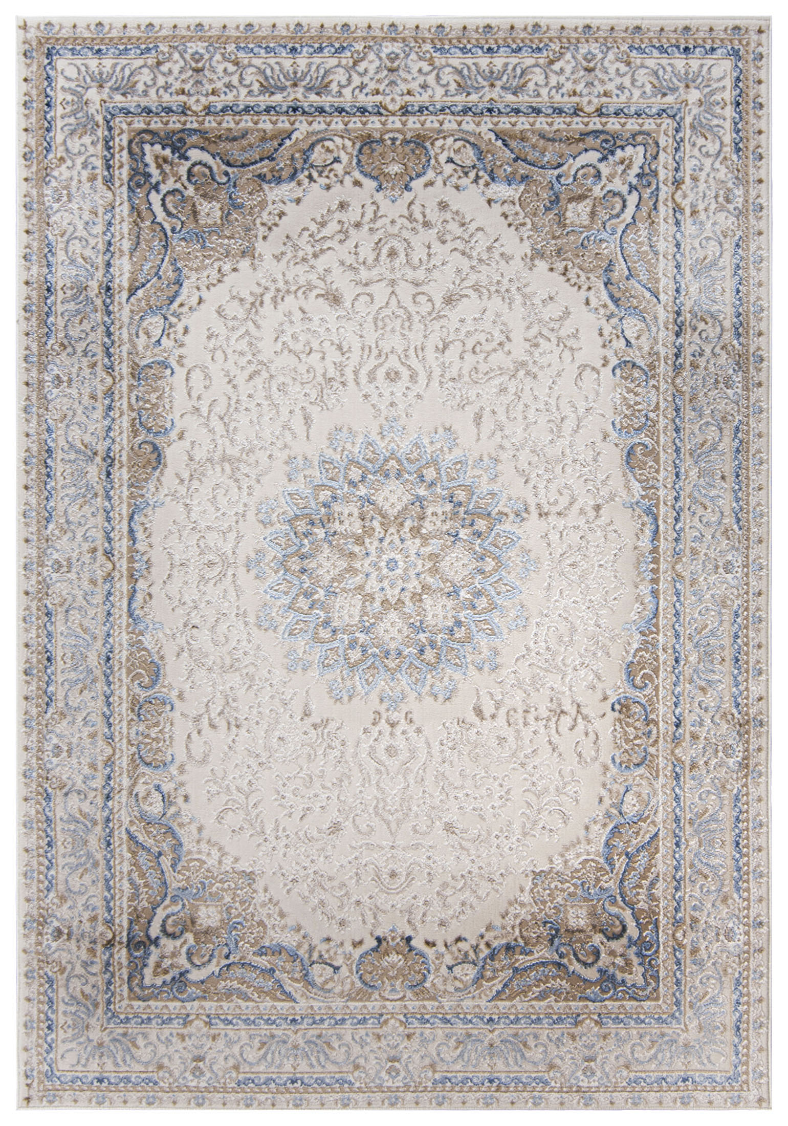 Tapis traditionnel à deux niveaux HERA TZ20B - beige, crème
