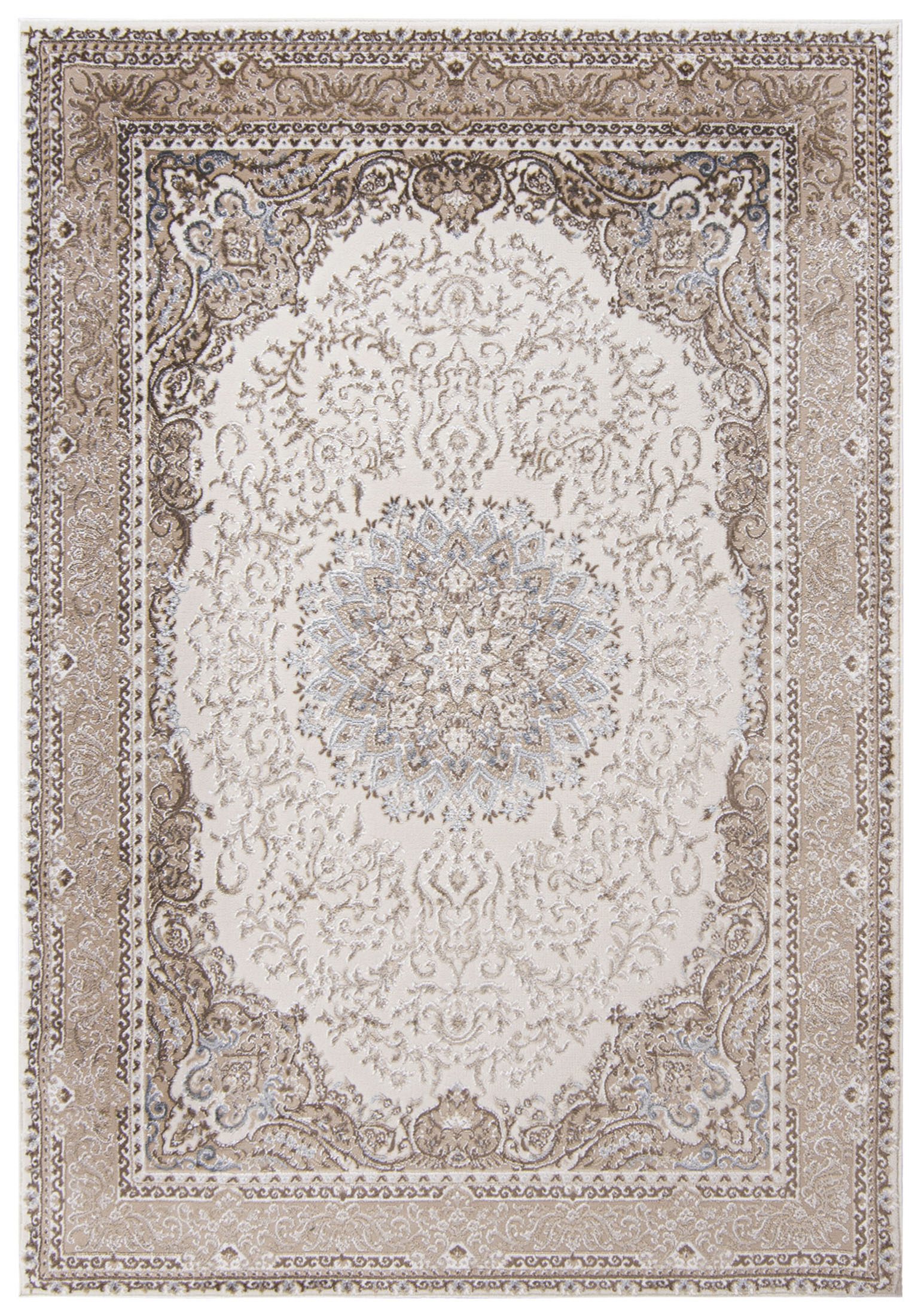 Tapis traditionnel à deux niveaux HERA TZ20E - beige, crème