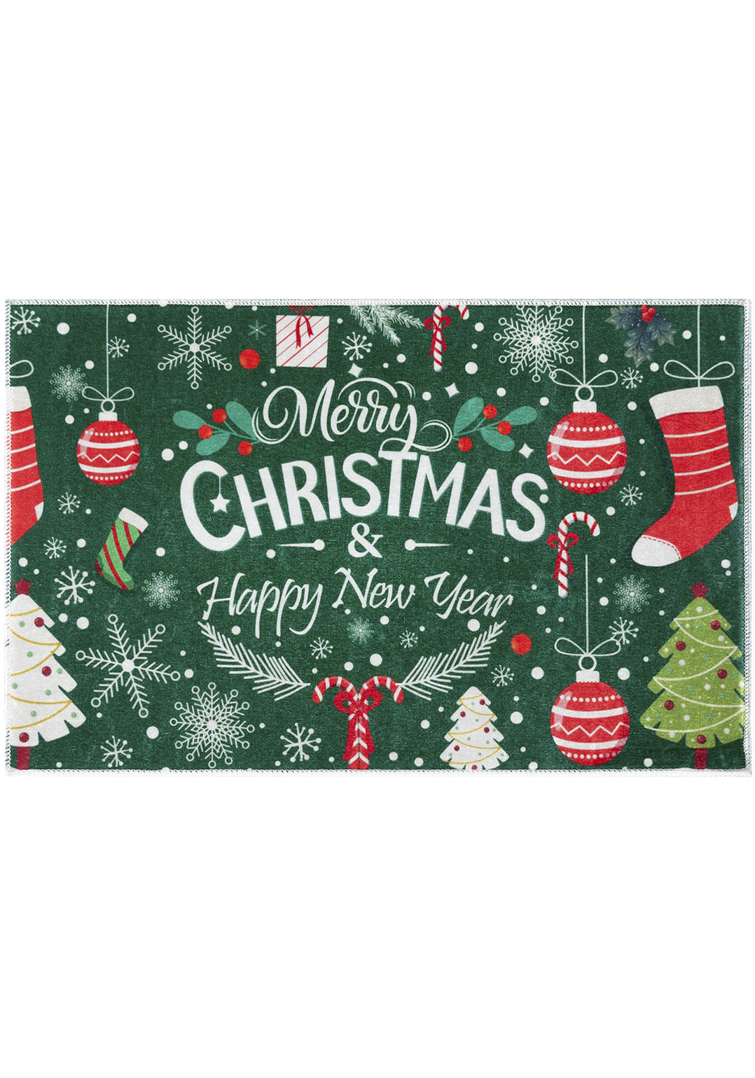 Tapis arbre de Noël - paillasson XMAS TREE, vert